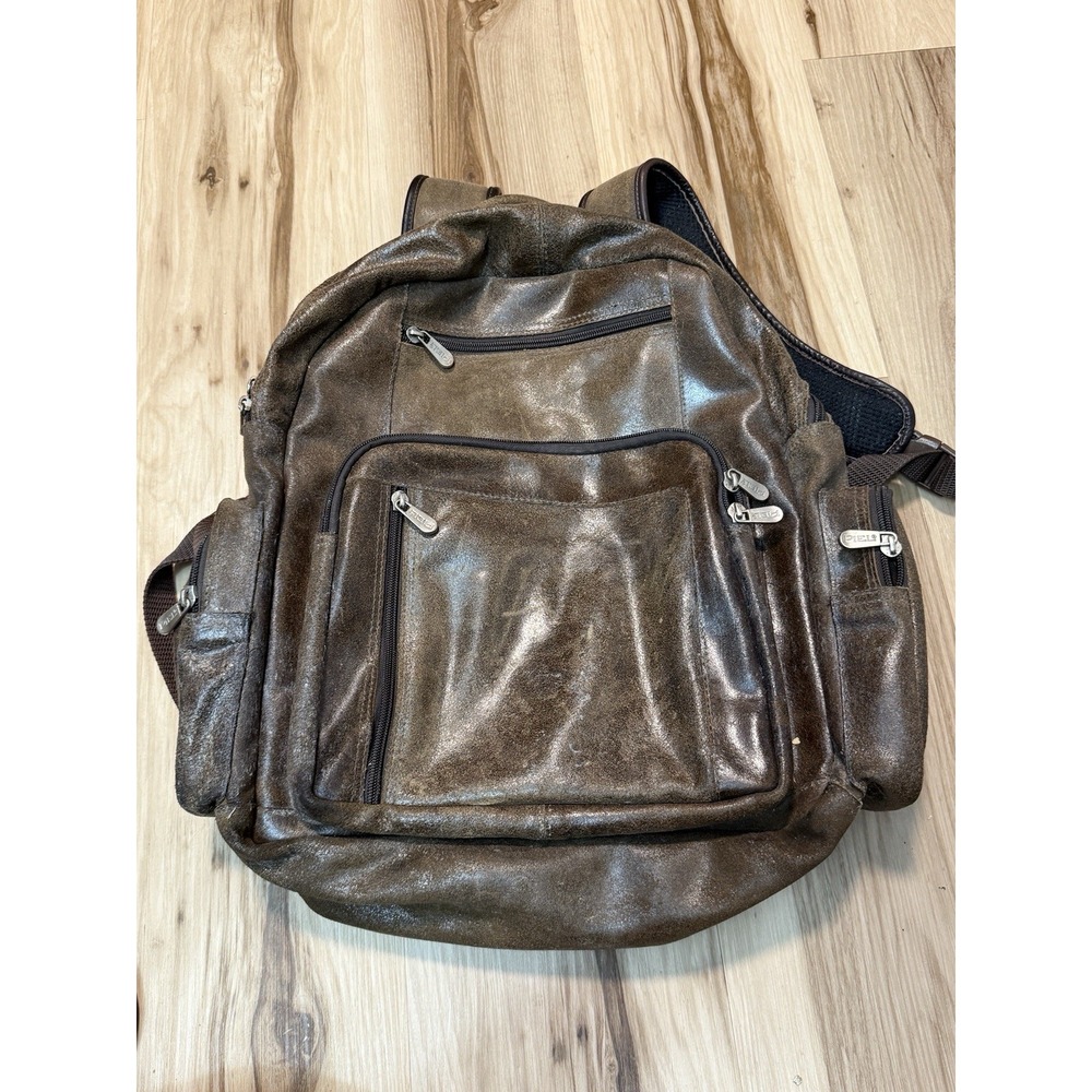 Piel Vintage Leather Travel Backpack